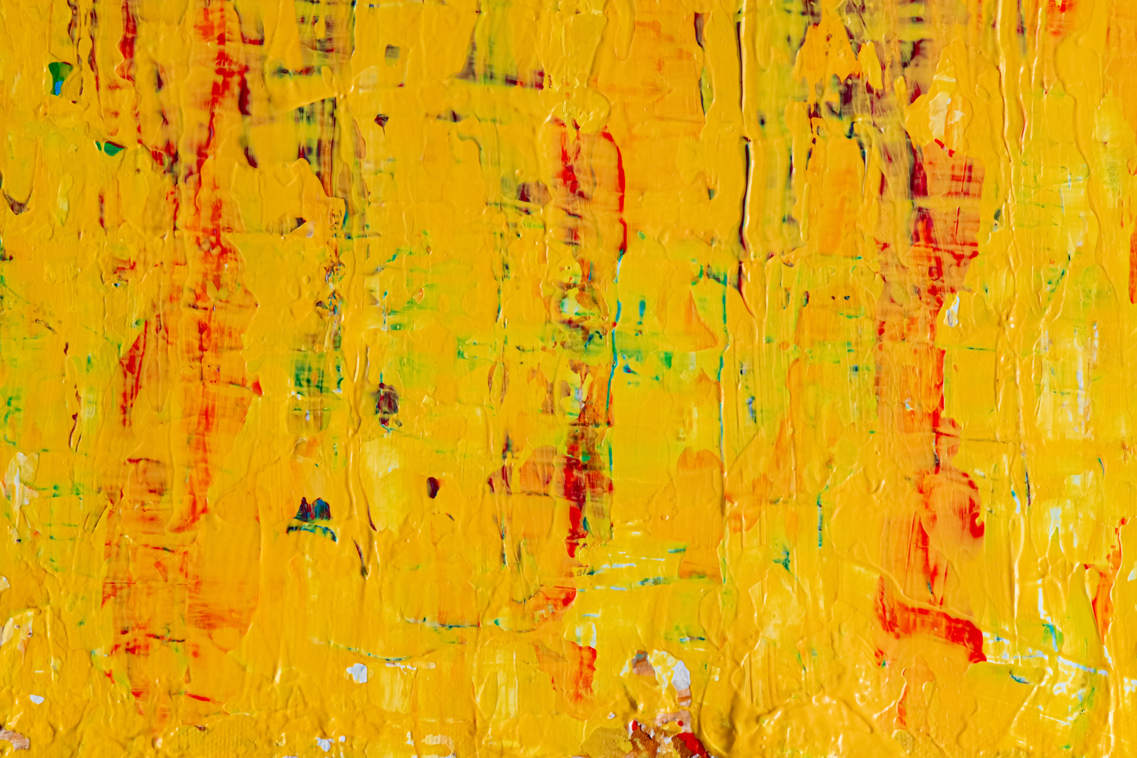 Photo of Yellow Abstract Painting